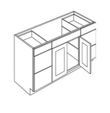 Luxor Espresso - 4 Door Base Vanity Cabinet | 60"W x 34.5"H x 21"D