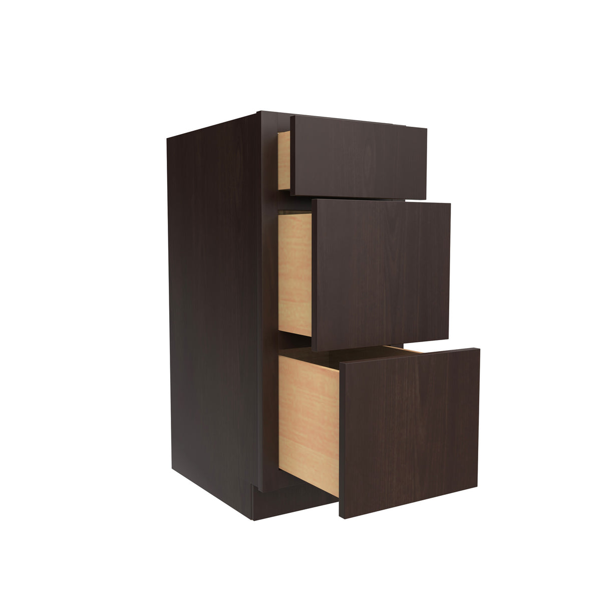Luxor Espresso - Vanity Drawer Base Cabinet | 15"W x 34.5"H x 21"D