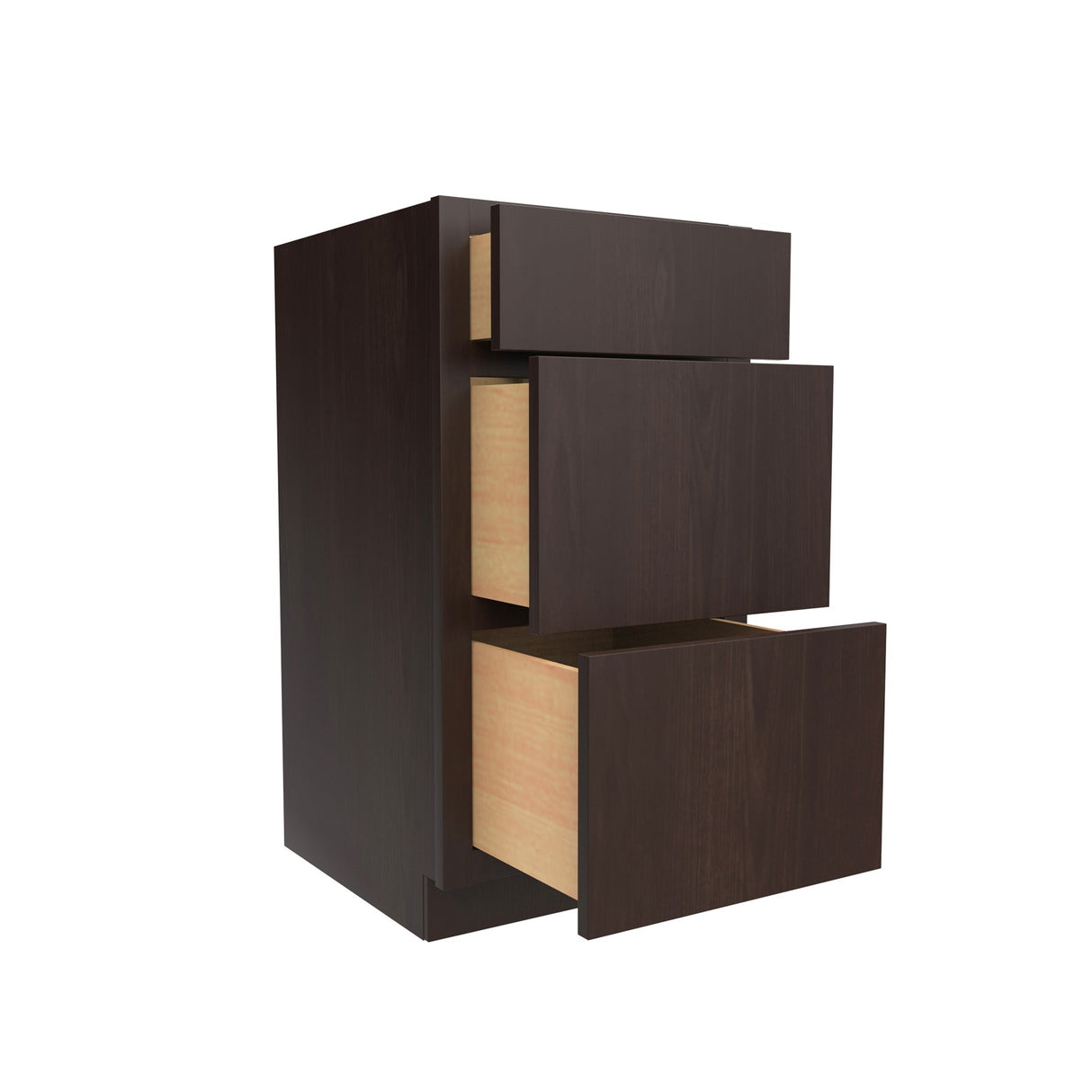RTA Luxor Espresso - Vanity Drawer Base Cabinet | 18"W x 34.5"H x 21"D