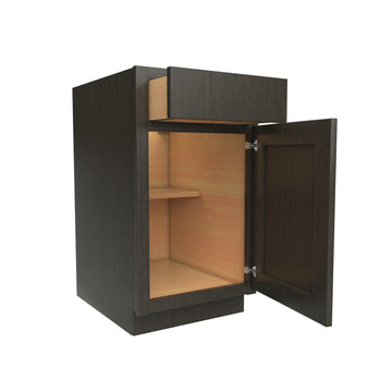 Luxor Smoky Grey - Single Door Base Cabinet | 18