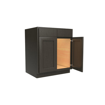Luxor Smoky Grey - Sink Base Cabinet | 30"W x 34.5"H x 24"D
