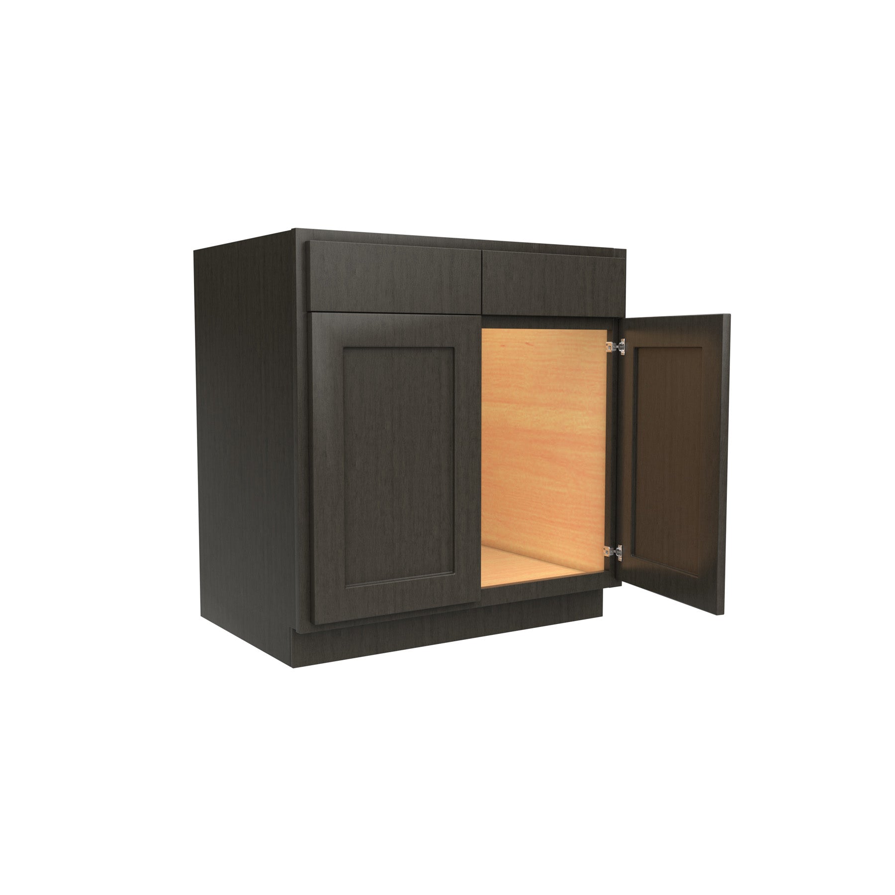 Luxor Smoky Grey - Sink Base Cabinet | 33"W x 34.5"H x 24"D