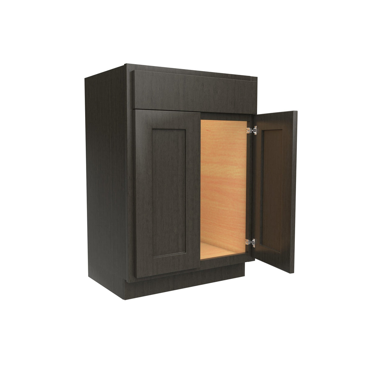 RTA Luxor Smoky Grey - 24"W x 34.5"H x 18"D | Vanity Base Cabinet