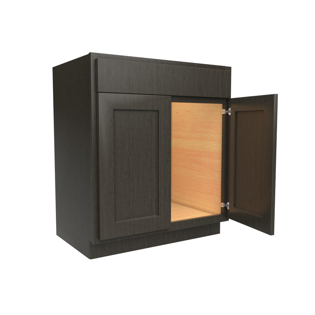 RTA Luxor Smoky Grey - Vanity Sink Base Cabinet | 30"W x 34.5"H x 21"D