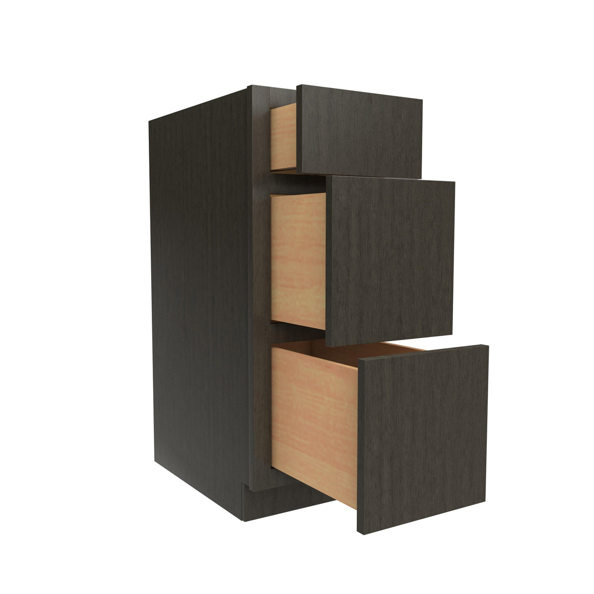 RTA Luxor Smoky Grey - Vanity Drawer Base Cabinet Handicap | 12"W x 32.5"H x 21"D