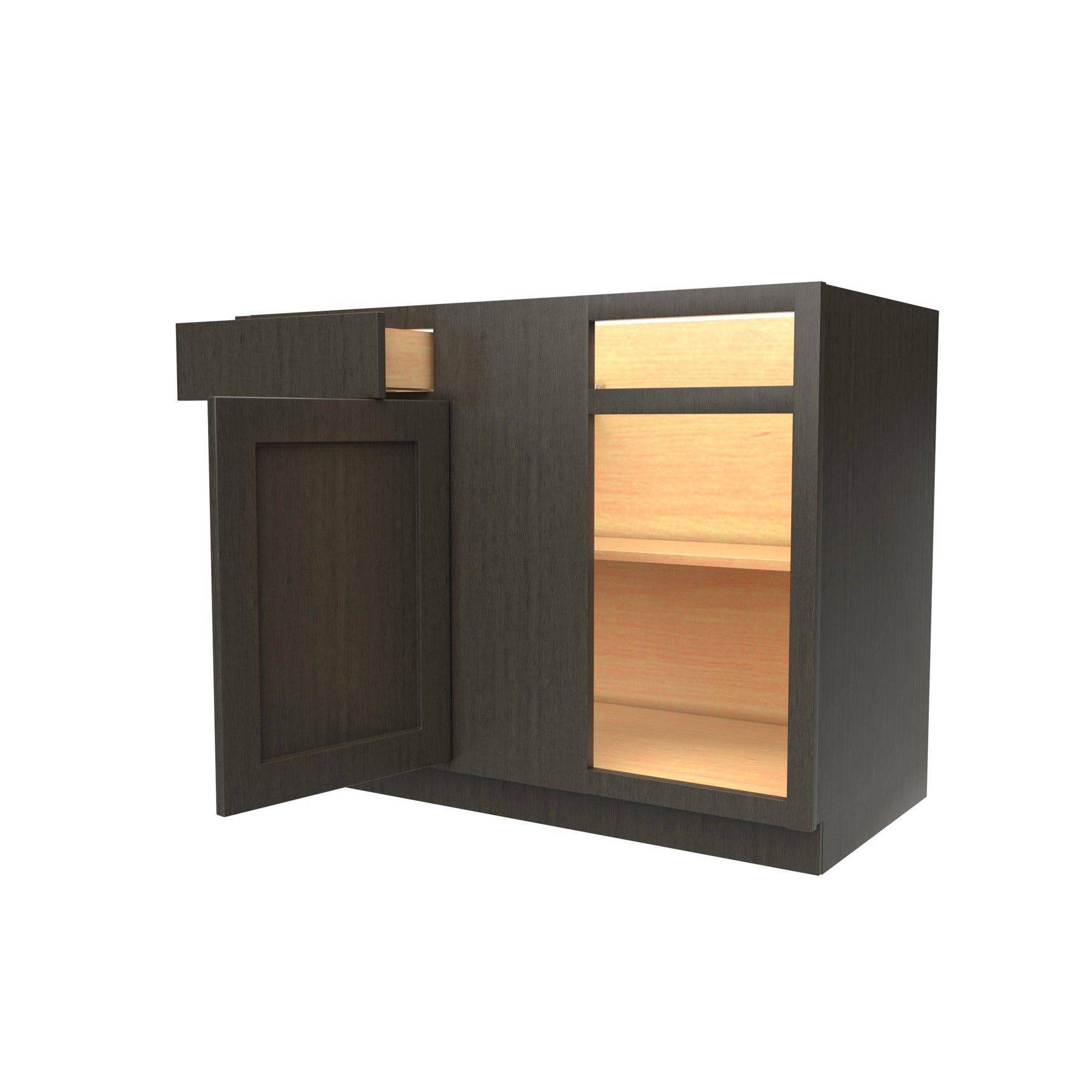 Luxor Smoky Grey - Blind Base Cabinet | 45" W x 34.5"H x 24"D