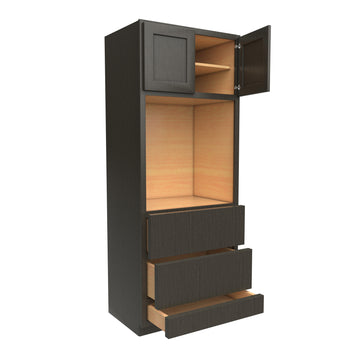 Single Oven Cabinet | 30W x 84H x 24D | RTA - Luxor Smoky Grey