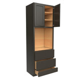 Single Oven Cabinet | 30W x 96H x 24D | RTA - Luxor Smoky Grey