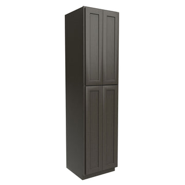 Luxor Smoky Grey - Double Door Utility Cabinet | 24