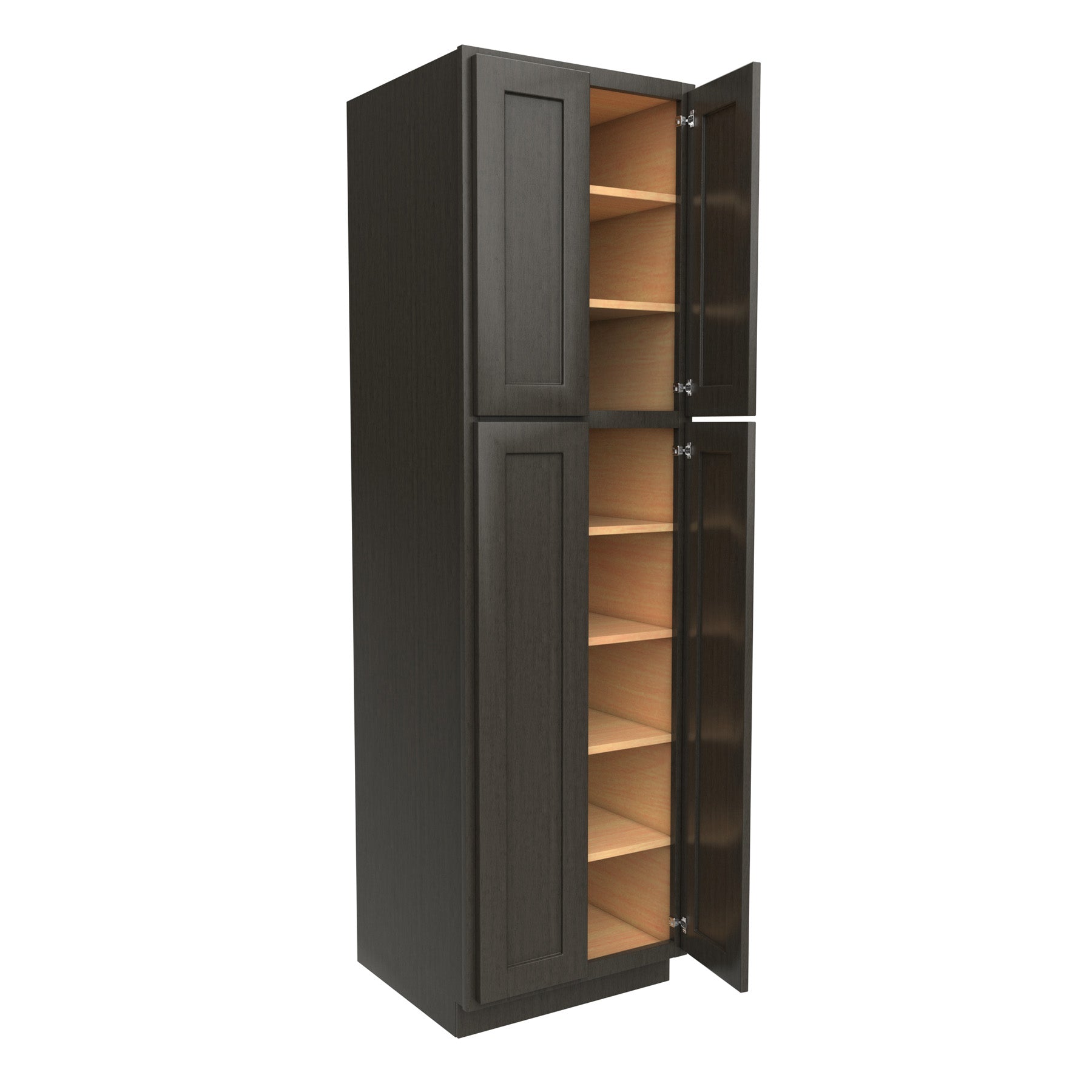 Luxor Smoky Grey - Double Door Utility Cabinet | 24"W x 84"H x 24"D
