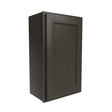 Luxor Smoky Grey - Single Door Wall Cabinet | 18