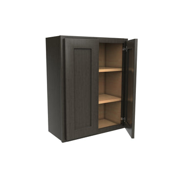30 inch Wall Cabinet | 24W x 30H x 12D | RTA - Luxor Smoky Grey