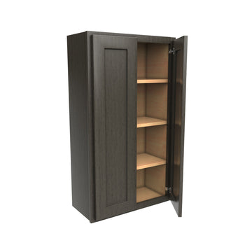 42 inch Wall Cabinet | 24W x 42H x 12D | RTA - Luxor Smoky Grey