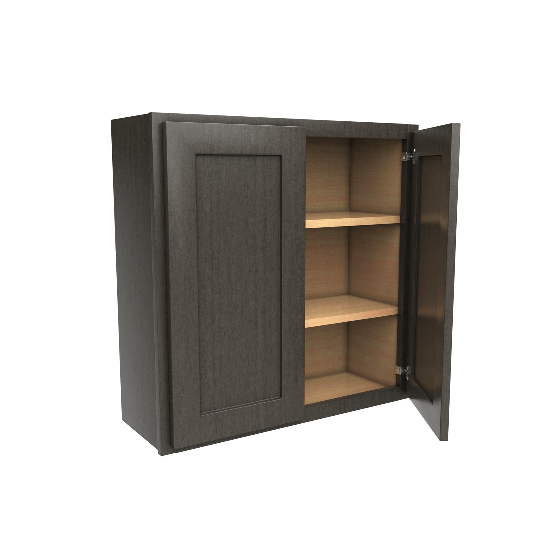 Luxor Smoky Grey - Double Door Wall Cabinet | 30"W x 30"H x 12"D