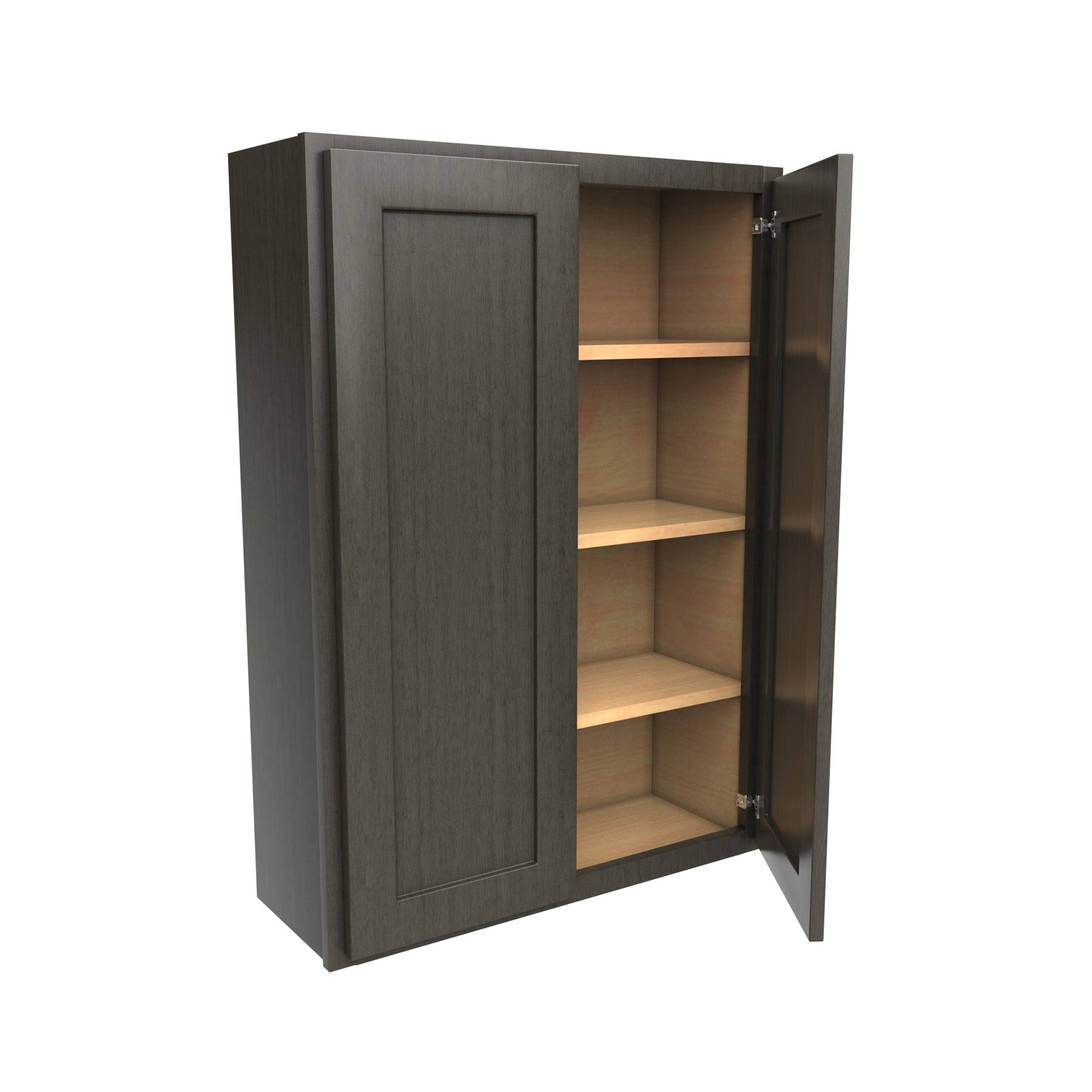 42 inch Wall Cabinet | 30W x 42H x 12D | RTA - Luxor Smoky Grey
