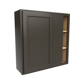 Blind Corner Wall Cabinet | 36W x 36H x 12D | RTA - Luxor Smoky Grey
