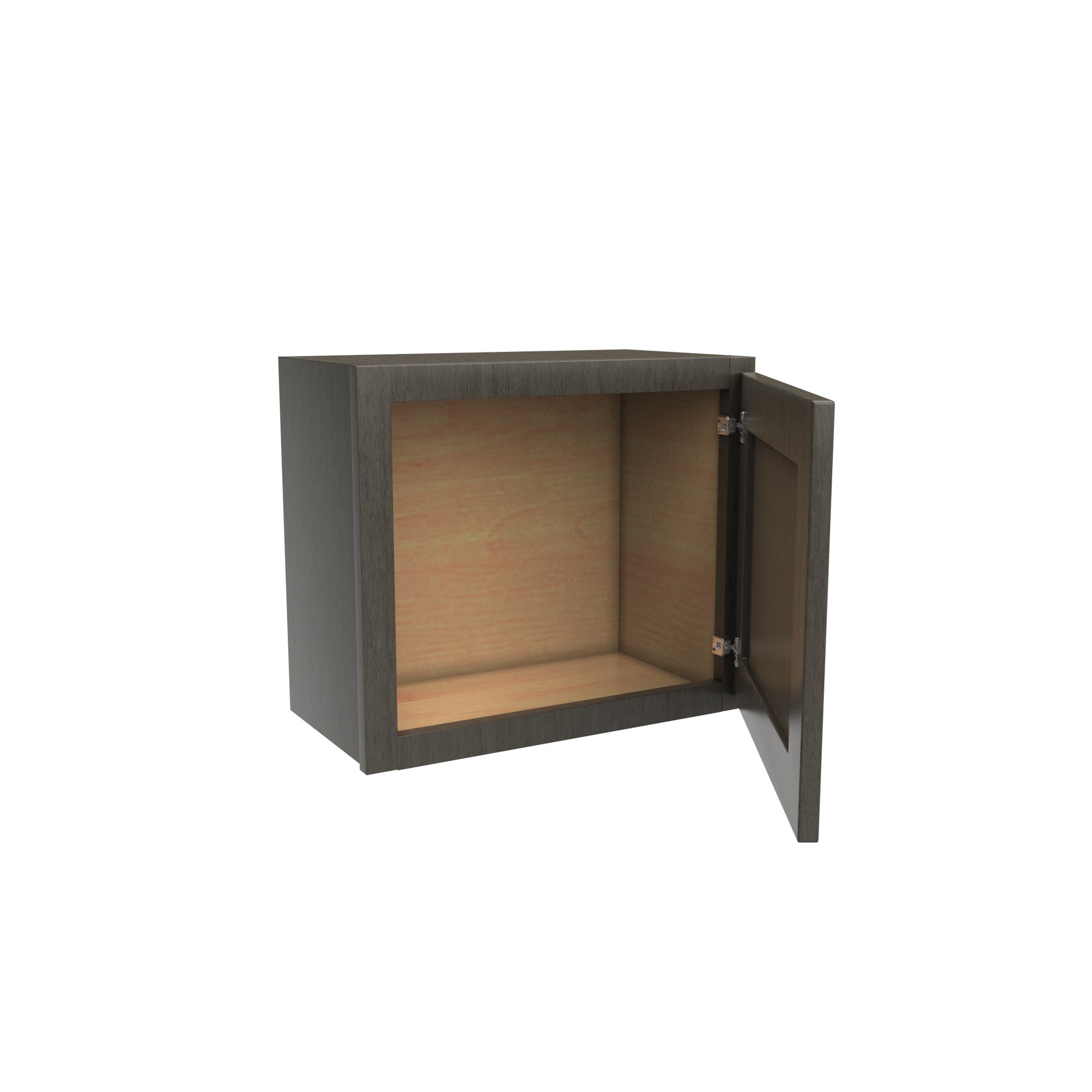 Single Door Wall Cabinet | 21W x 18H x 12D | RTA - Luxor Smoky Grey