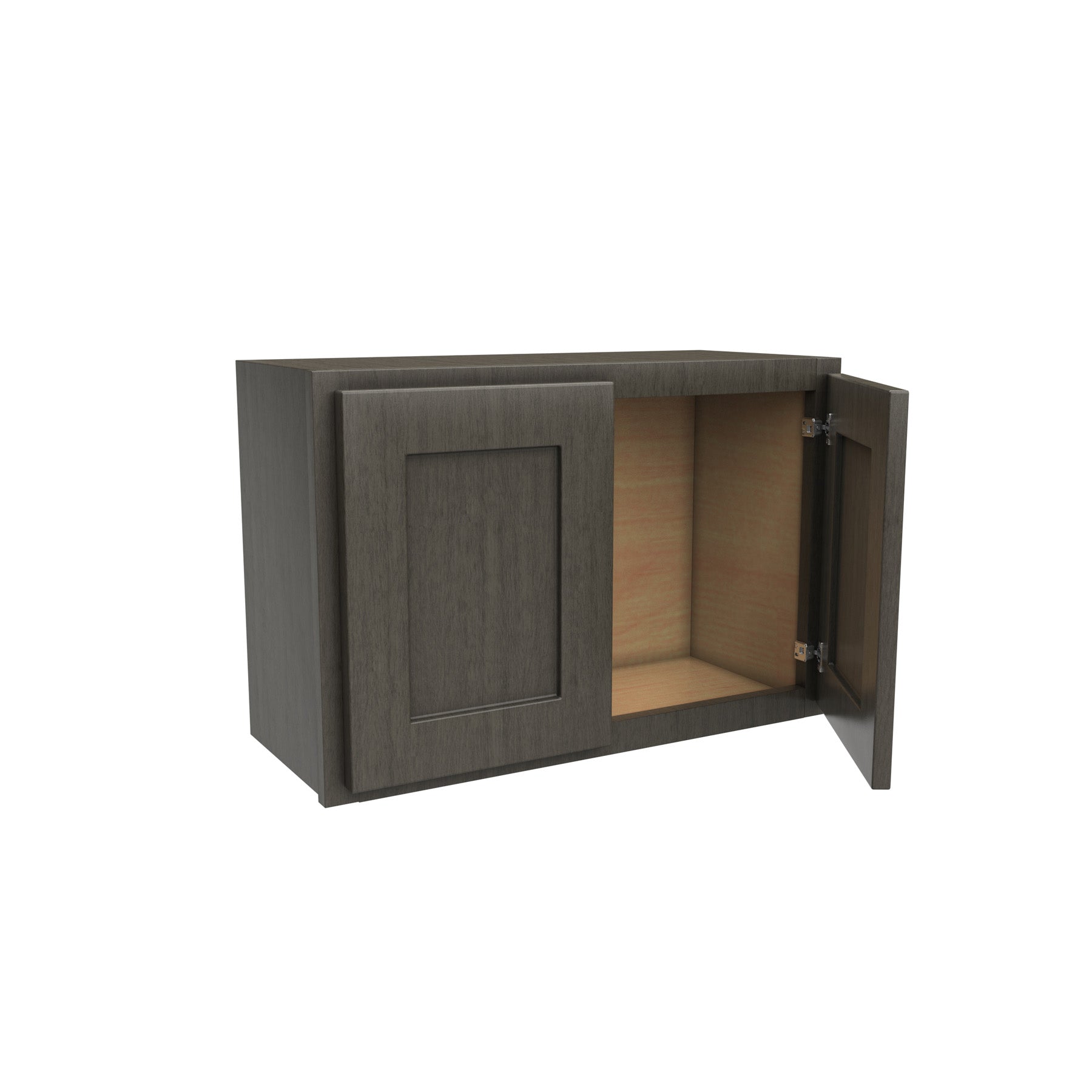 18 inch Wall Cabinet | 27W x 18H x 12D | RTA - Luxor Smoky Grey