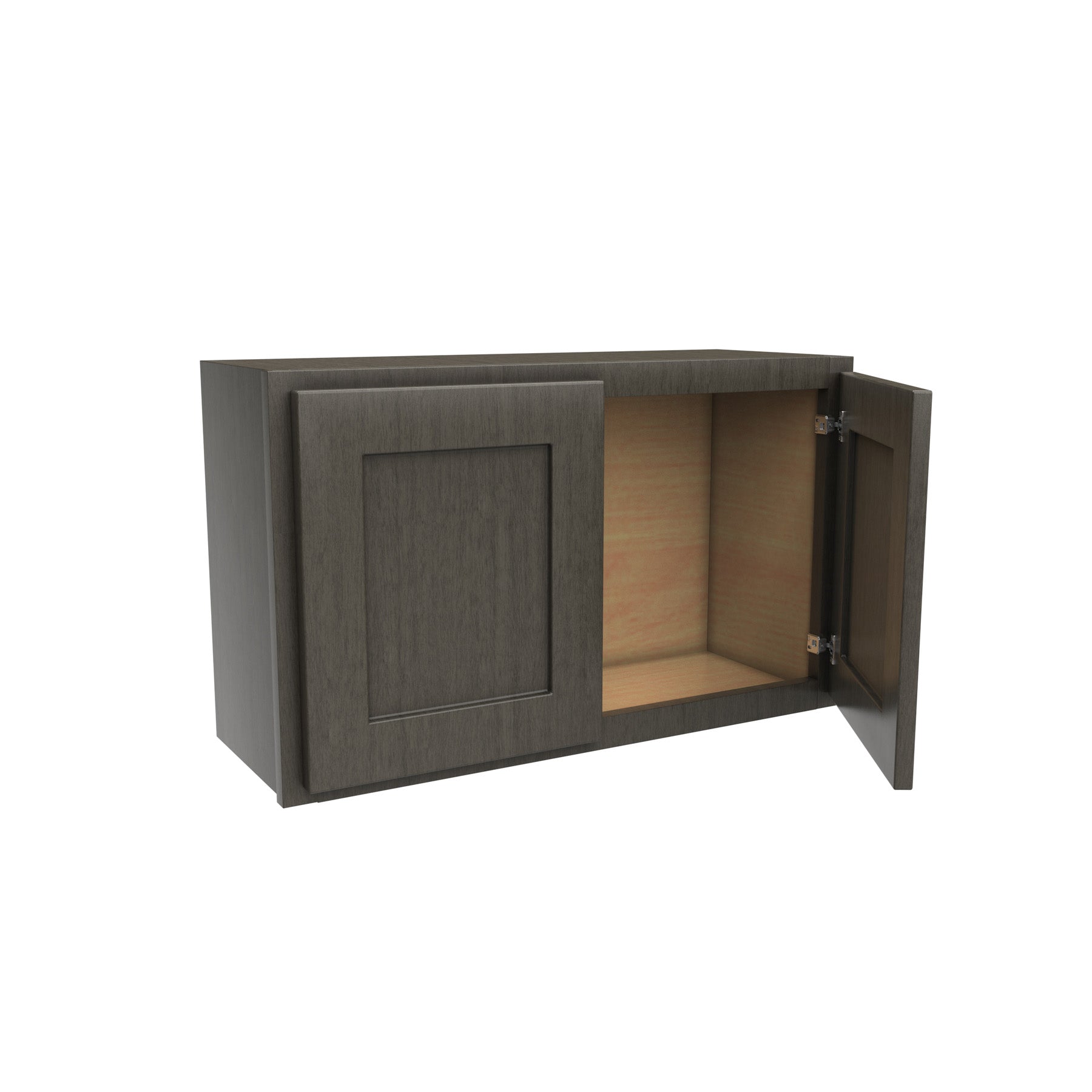 18 inch Wall Cabinet | 30W x 18H x 12D | RTA - Luxor Smoky Grey