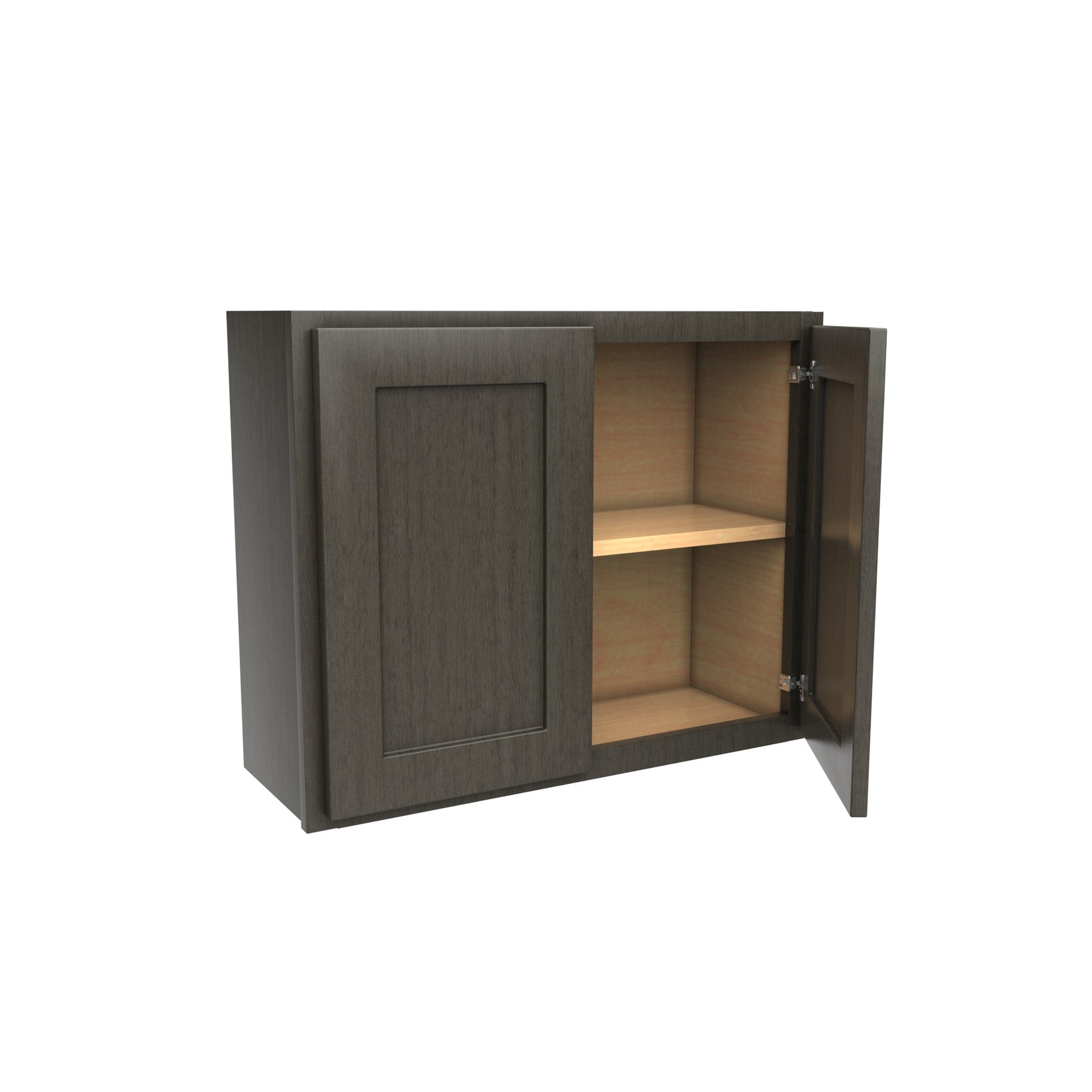 24 inch Wall Cabinet | 30W x 24H x 12D | RTA - Luxor Smoky Grey