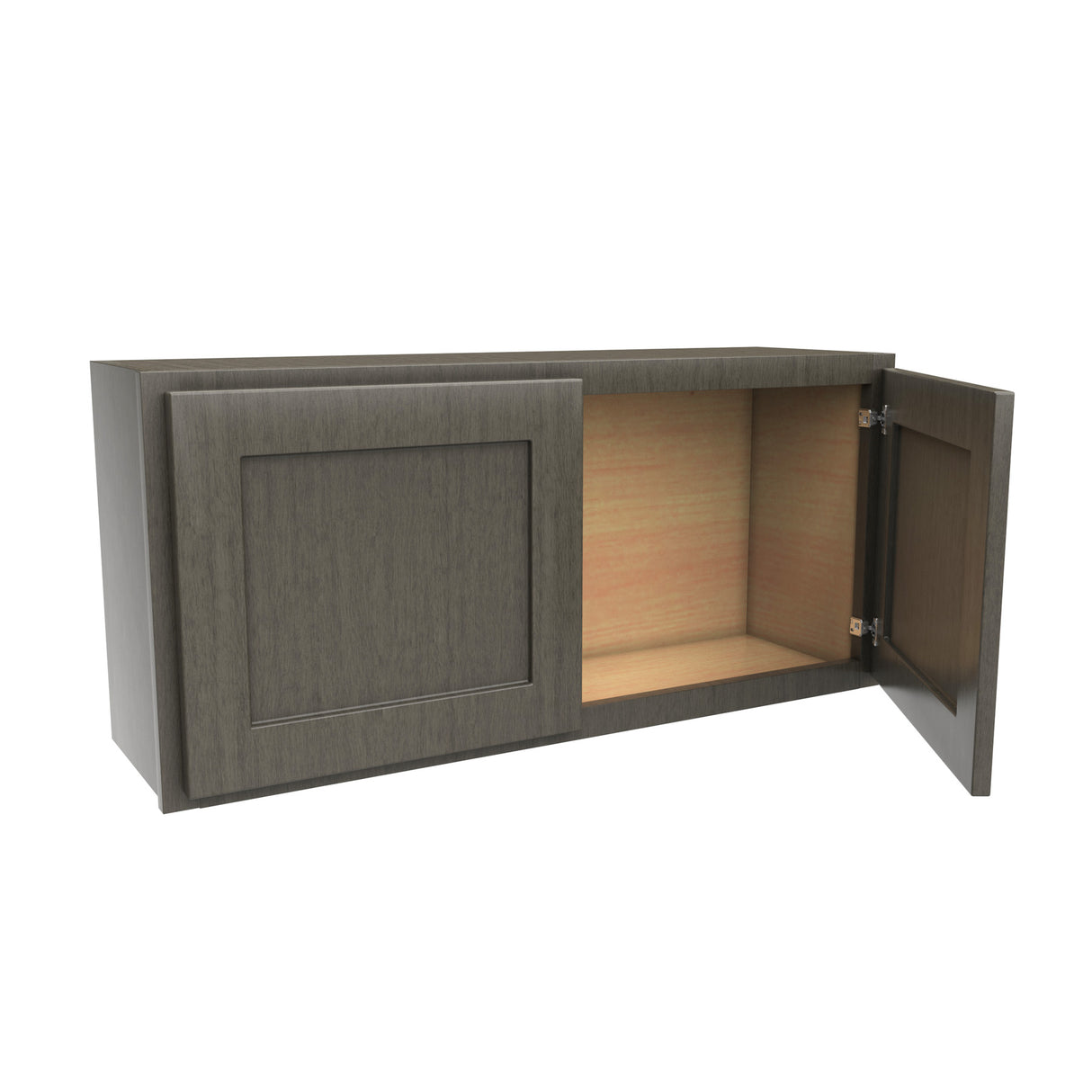 Luxor Smoky Grey - Double Door Wall Cabinet | 39"W x 18"H x 12"D