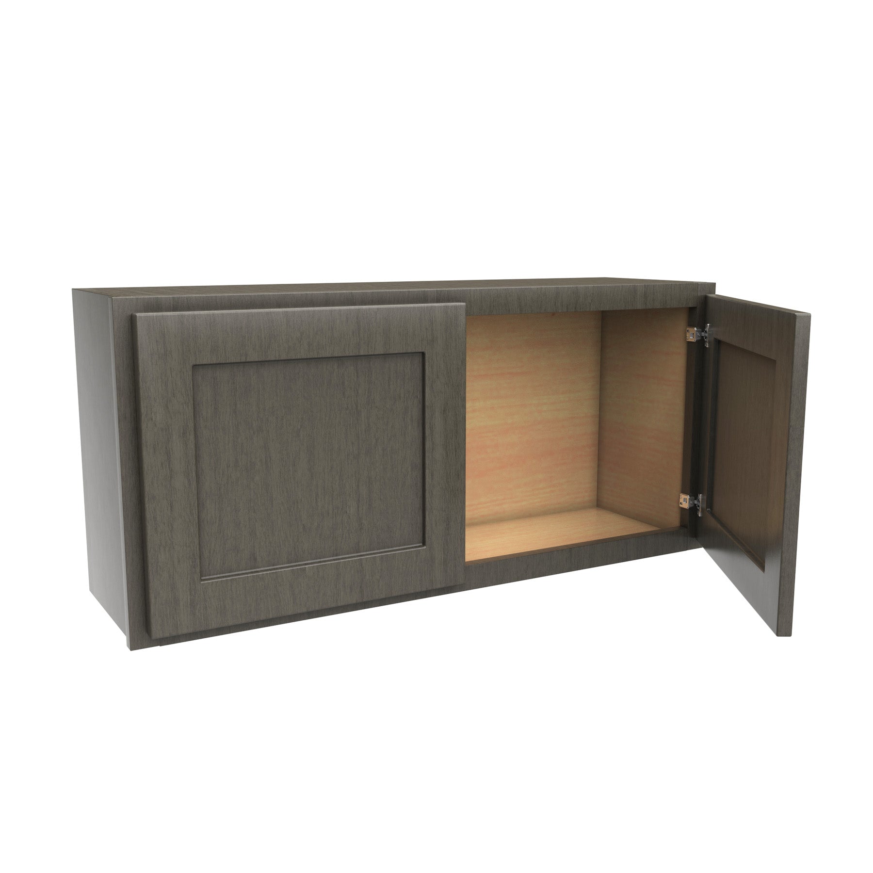 2 Door Wall Cabinet | 39W x 18H x 12D | RTA - Luxor Smoky Grey