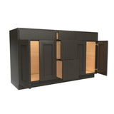 Luxor Smoky Grey - Drawer Vanity Cabinet | 60"W x 34.5"H x 21"D