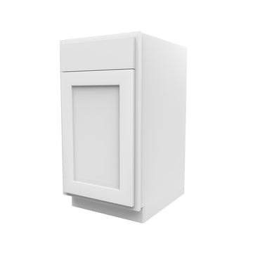 Luxor White - Single Door Base Cabinet | 18