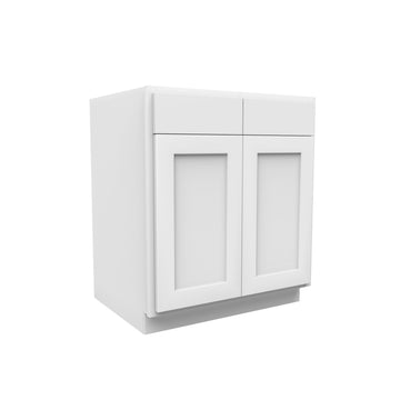 Luxor White - Double Door Base Cabinet | 30