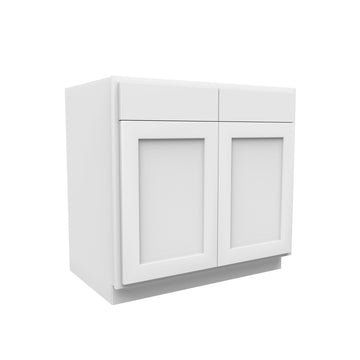 Luxor White - Double Door Base Cabinet | 36