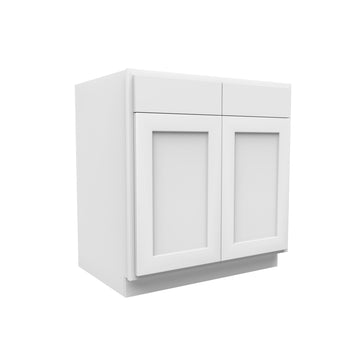 Luxor White - Sink Base Cabinet | 33"W x 34.5"H x 24"D