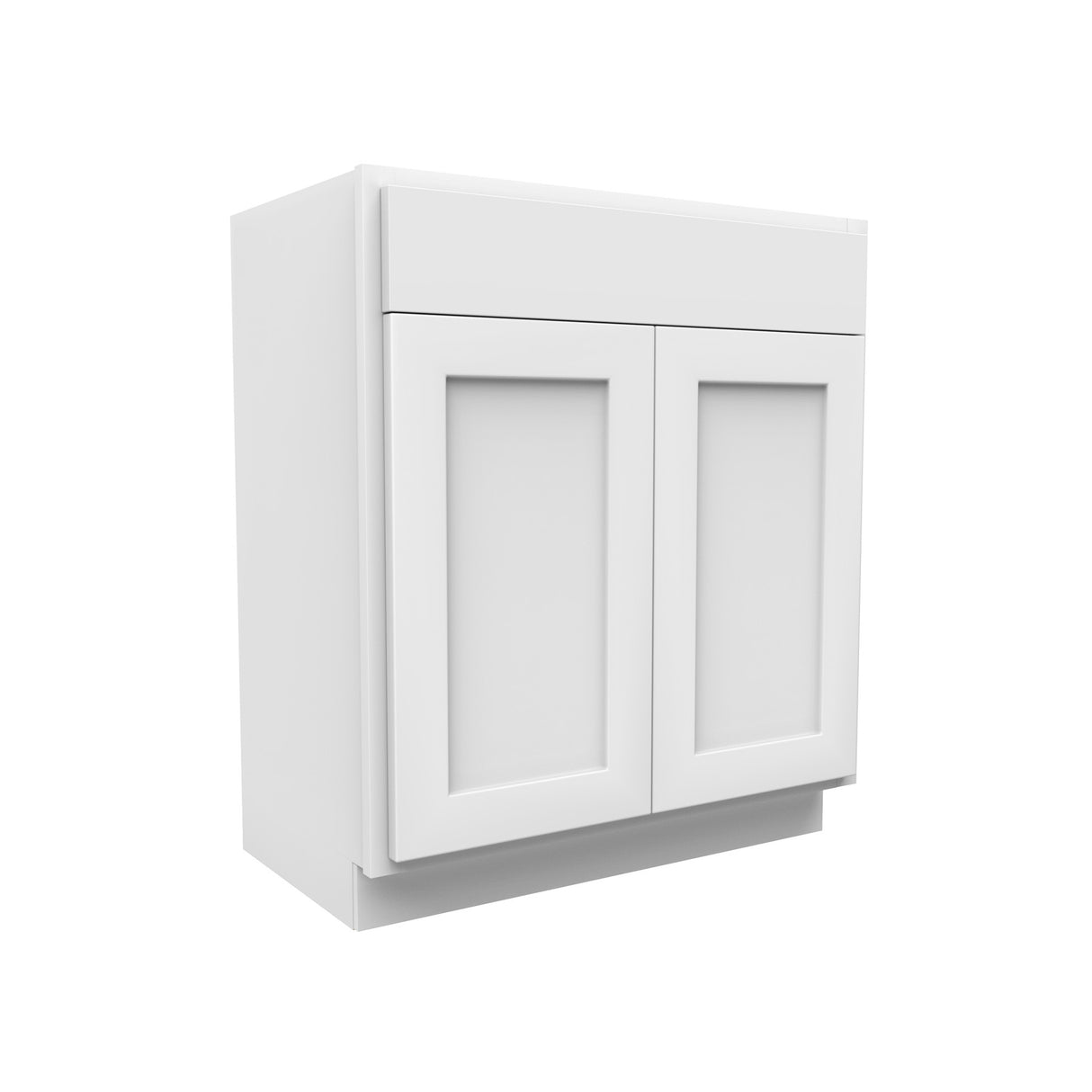 Luxor White - 30"W x 34.5"H x 18"D | Vanity Base Cabinet
