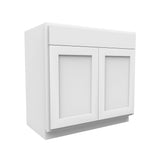 Luxor White - Vanity Sink Base Cabinet | 48"W x 34.5"H x 21"D