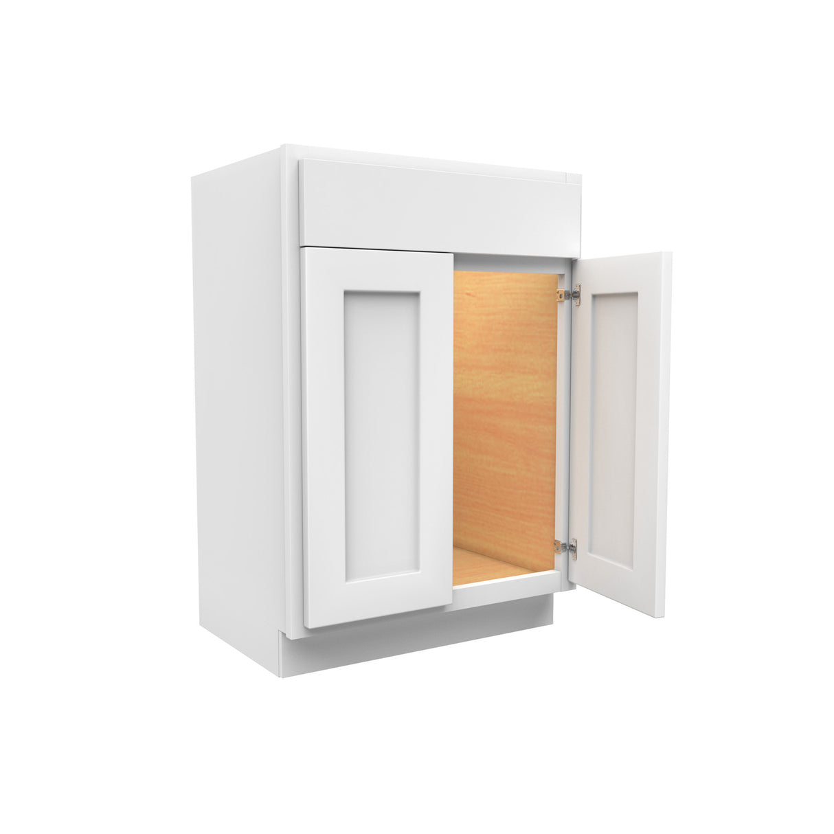 Luxor White - 24"W x 34.5"H x 18"D | Vanity Base Cabinet