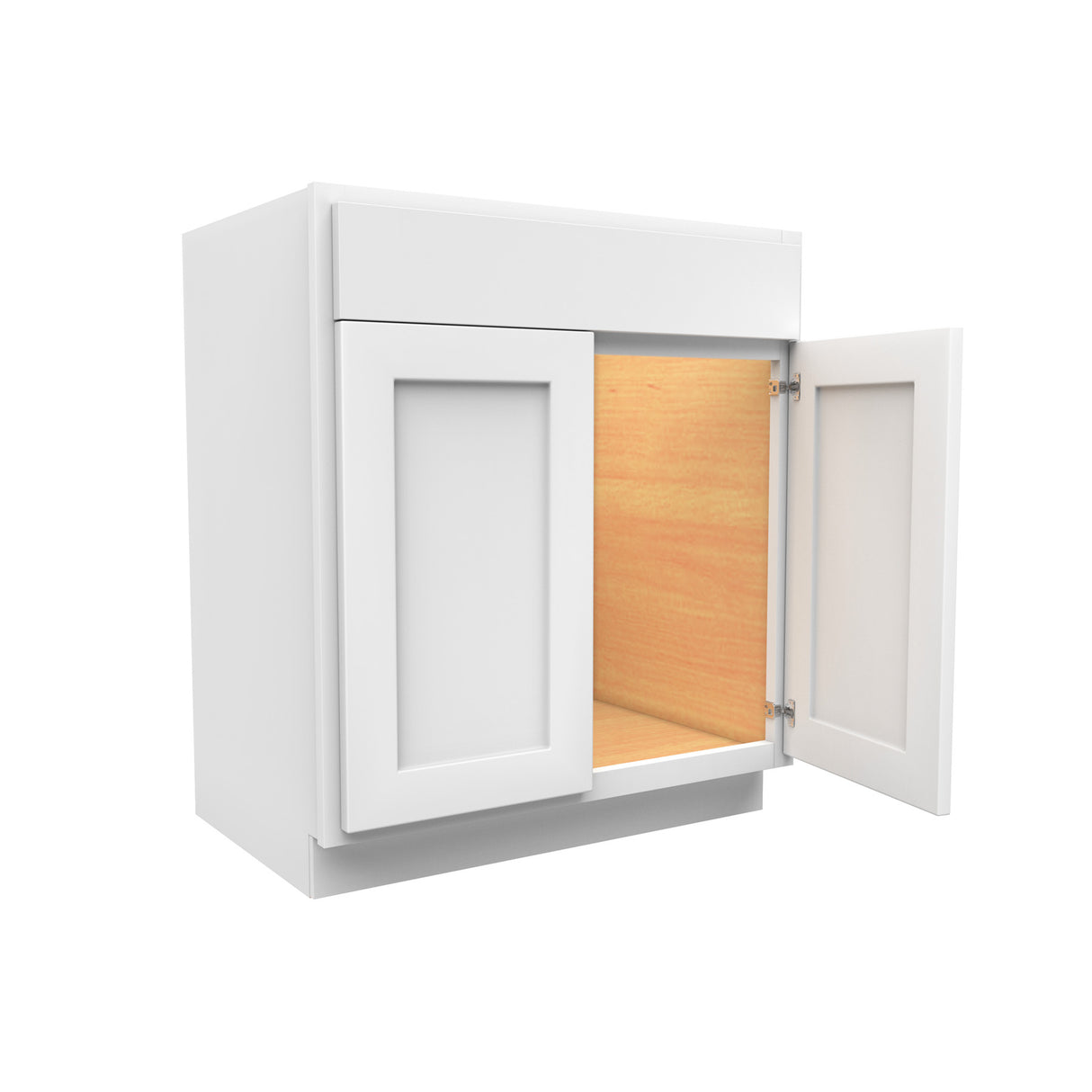 Luxor White - Vanity Sink Base Cabinet | 30"W x 34.5"H x 21"D