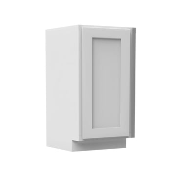 12 Inch Wide Base End Angle Cabinet - Luxor White Shaker - Ready To Assemble, 12