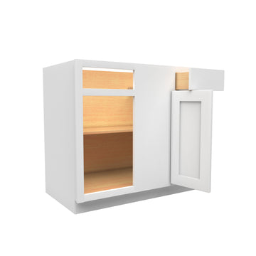 Luxor White - Blind Base Cabinet | 33" W x 34.5"H x 24"D