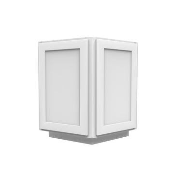 Base End Cabinet - Luxor White Shaker - Ready To Assemble, 24