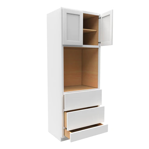 Luxor White - Single Oven Cabinet | 30"W x 90"H x 24"D