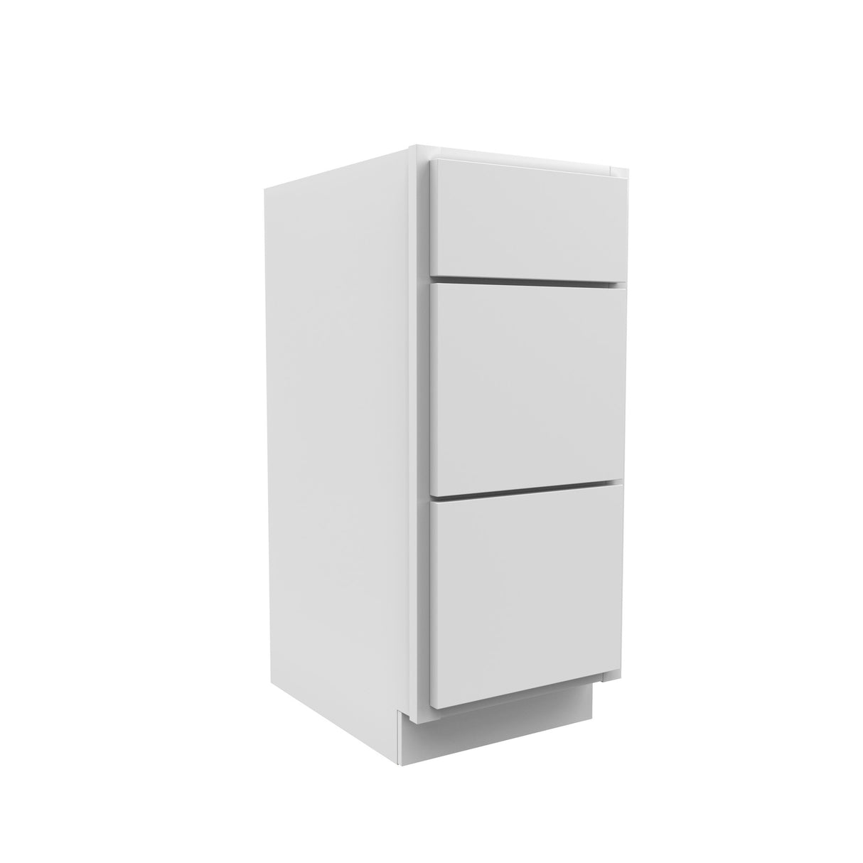 Luxor White - Vanity Drawer Base Cabinet | 15"W x 34.5"H x 21"D