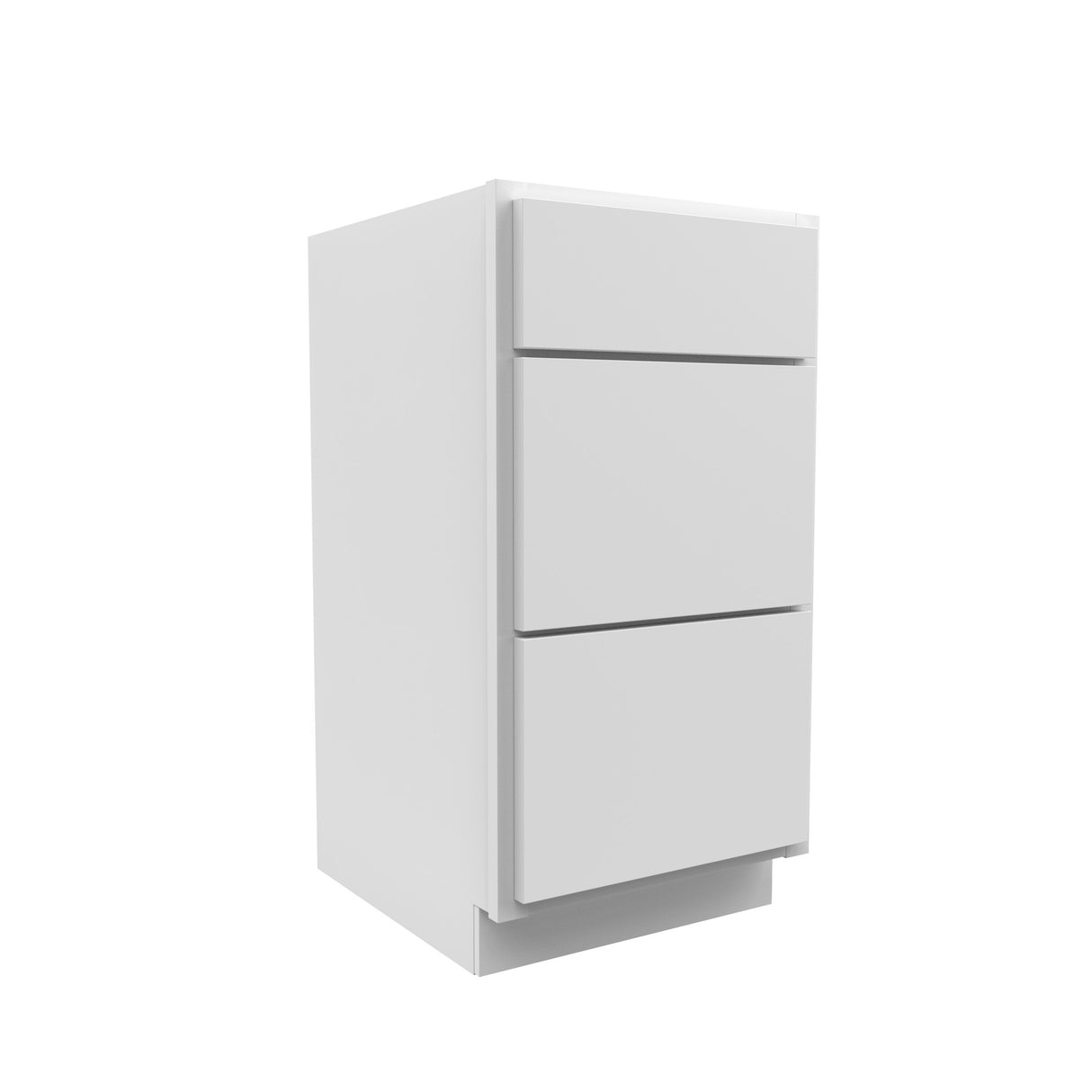 Luxor White - Vanity Drawer Base Cabinet | 18"W x 34.5"H x 21"D