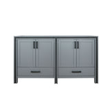 Ziva 60 In. Dark Grey Freestanding Bathroom Vanity Cabinet Without Top