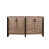 Ziva 60" Rustic Barnwood Vanity Cabinet Only