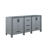 Ziva 72 In. Dark Grey Freestanding Double Bathroom Vanity Cabinet