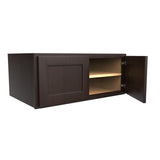 Luxor Espresso - 24" Deep Wall Cabinet | 36"W x 12"H x 24"D