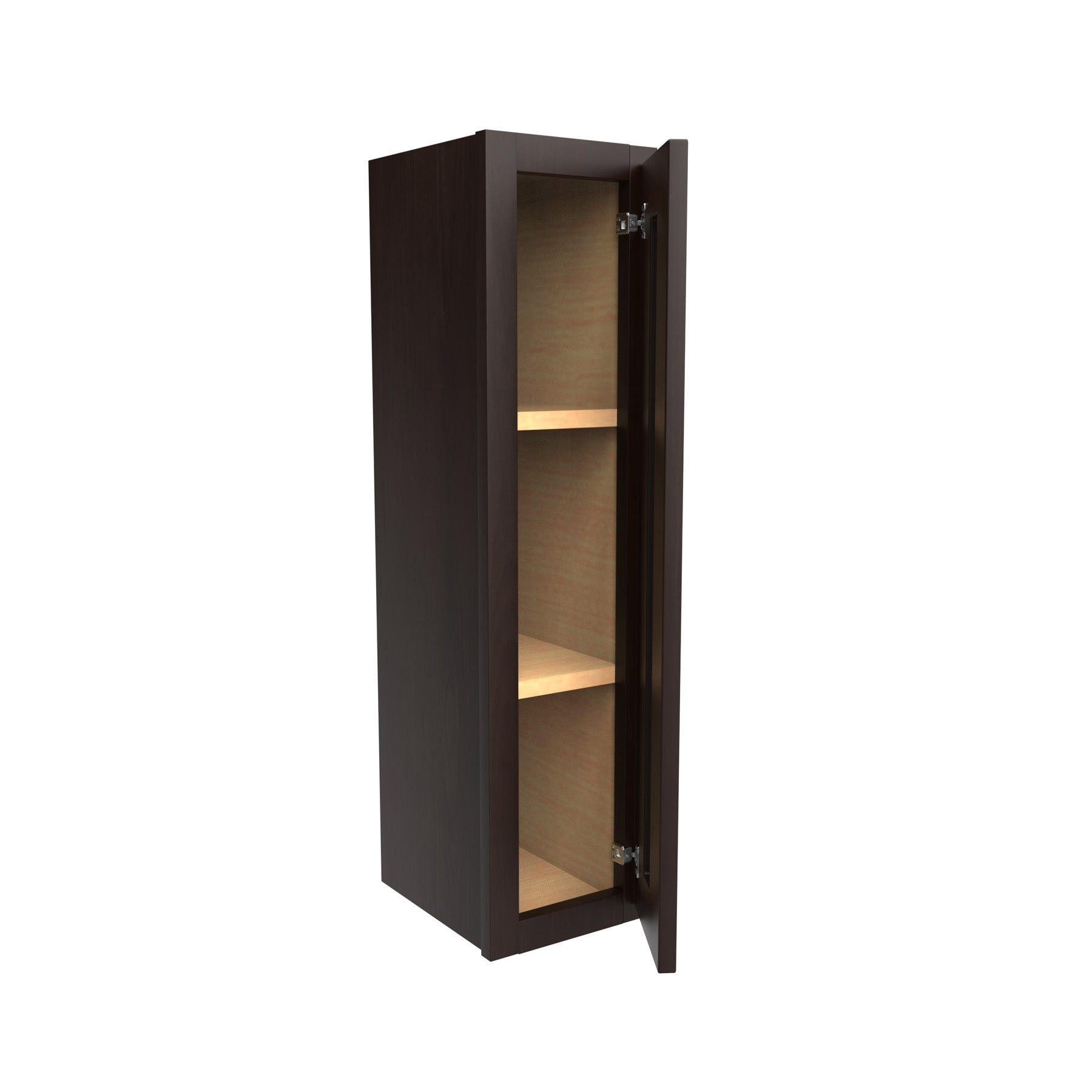 Luxor Espresso - Single Door Wall Cabinet | 9"W x 36"H x 12"D