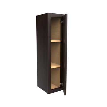Luxor Espresso - Single Door Wall Cabinet | 9"W x 36"H x 12"D