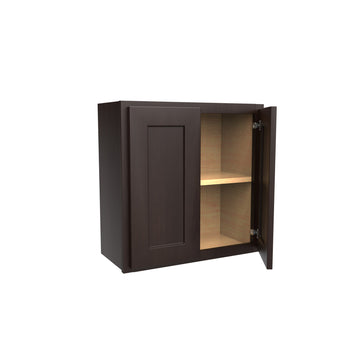 Luxor Espresso - Double Door Wall Cabinet | 24"W x 24"H x 12"D