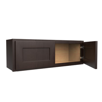 Luxor Espresso - Double Door Wall Cabinet | 36"W x 12"H x 12"D