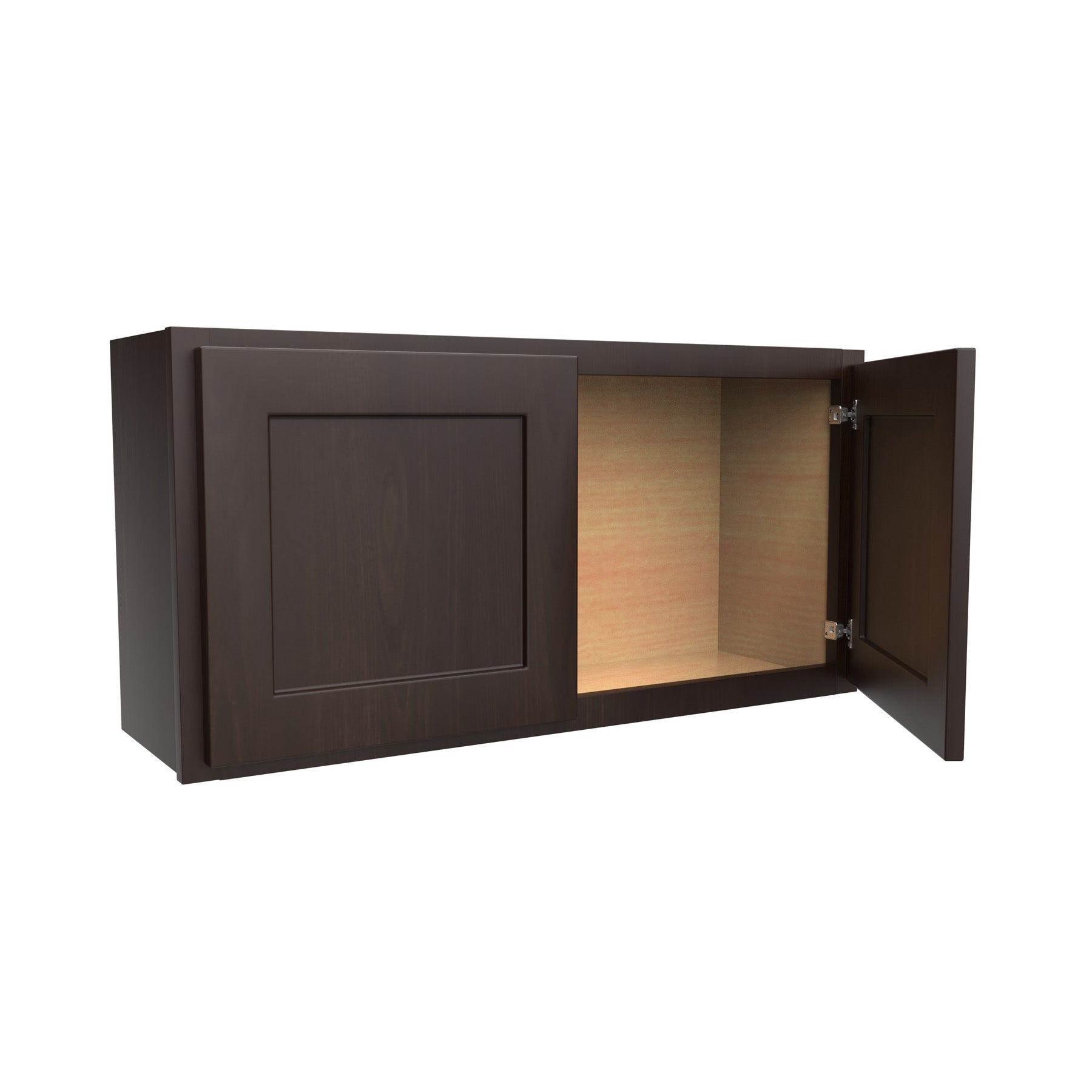 Luxor Espresso - Double Door Wall Cabinet | 36"W x 18"H x 12"D